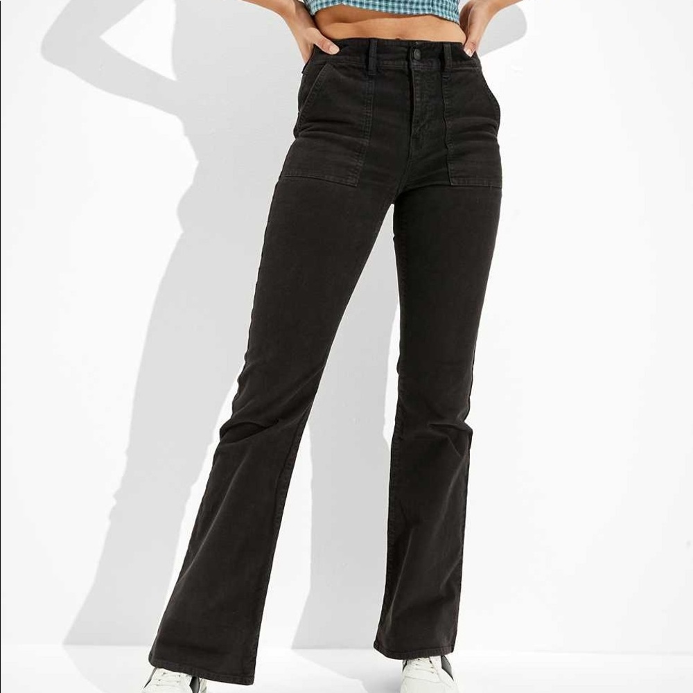 AEO Corduroy Super High-Waisted Flare Pant
